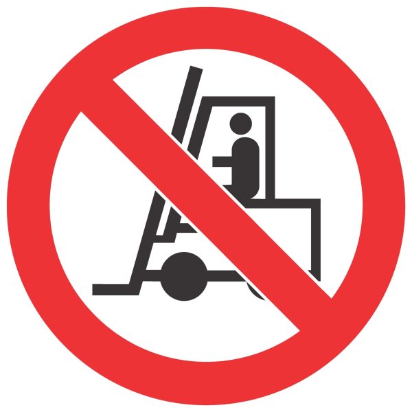 No Tractors And Fork-Lifts Beyond This Point SABS safety sign (PV10)