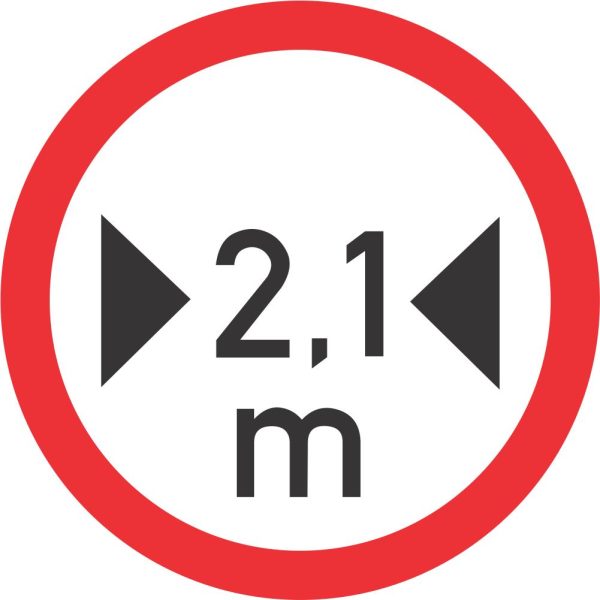 Width Limit road sign (R239)