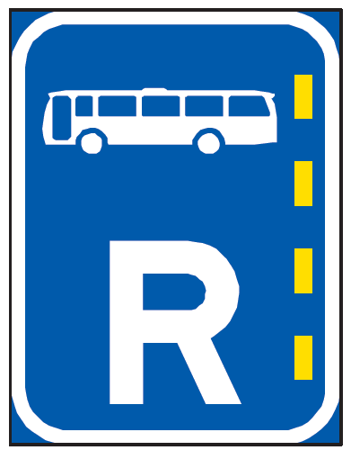 BusLane_R302.png Bus Lane Reservation Class 1 Retro Reflective Road Sign (R302)