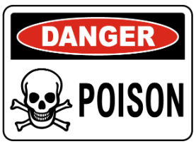 Danger : Poison safety sign (DAN056)