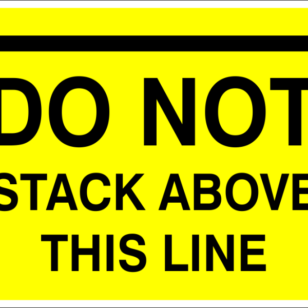 Do Not Stack Above This Line Warehouse Safety Sign – DNS02