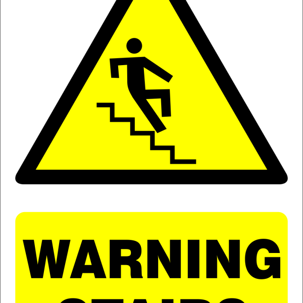 Warning stairs safety sign (WARN09)