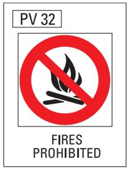 Fires Prohibited