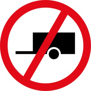 R240 – Towed Vehicles Prohibited